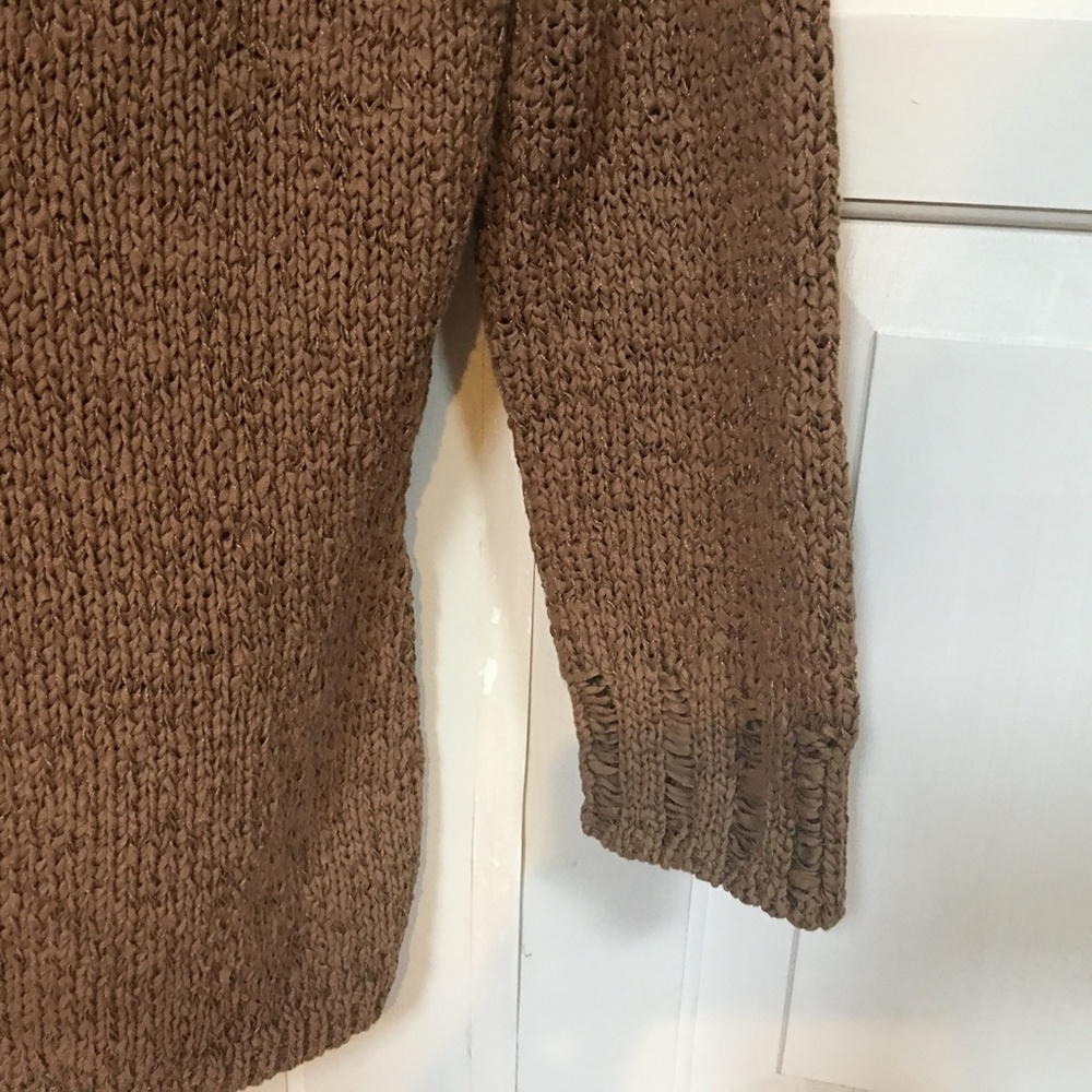 Cambridge Dry Goods Brown V-Neck Sweater - Picture 15 of 15